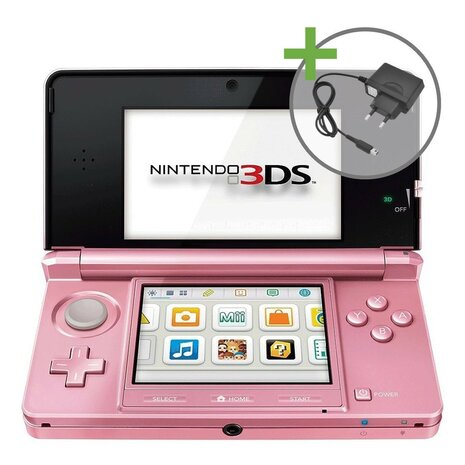 Nintendo 3DS - Coral Pink - Nintendögs + Cats Edition [Complete]