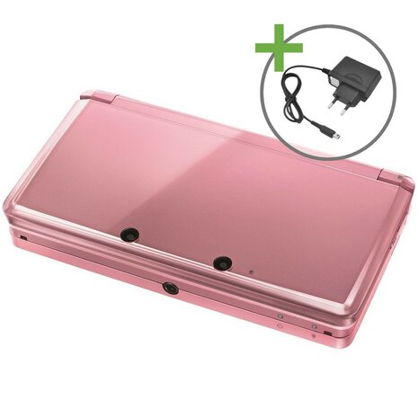 Nintendo 3DS - Coral Pink - Nintendögs + Cats Edition [Complete]