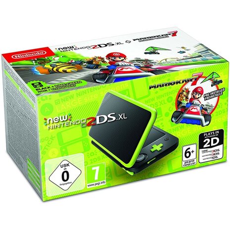 NEW Nintendo 2DS XL - Black/Lime [Complete]