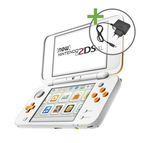 New Nintendo 2DS XL - White/Orange [Complete]