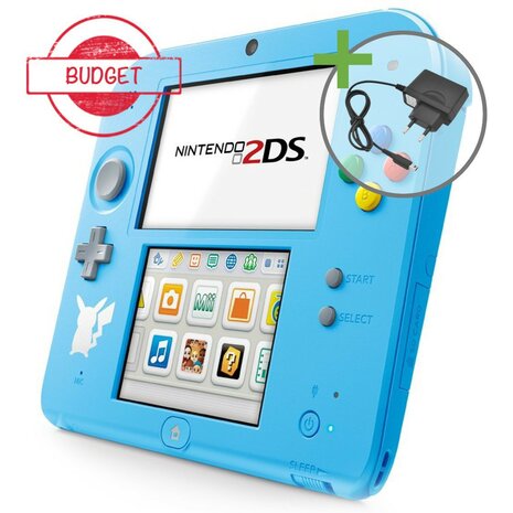 Nintendo 2DS Pokemon Sun Moon Edition - Light Blue - Budget