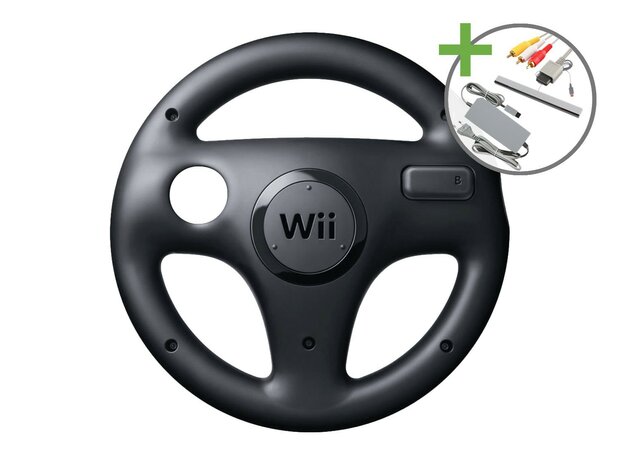 Nintendo Wii Start Pack - Mario Kart Motion Plus Edition (Black)