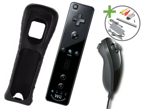Nintendo Wii Starter Pack - Motion Plus Edition (Black)