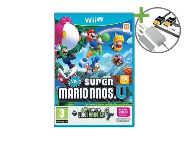 Nintendo Wii U Starter Pack - New Super Mario Bros. U + New Super Luigi U Edition [Complete]