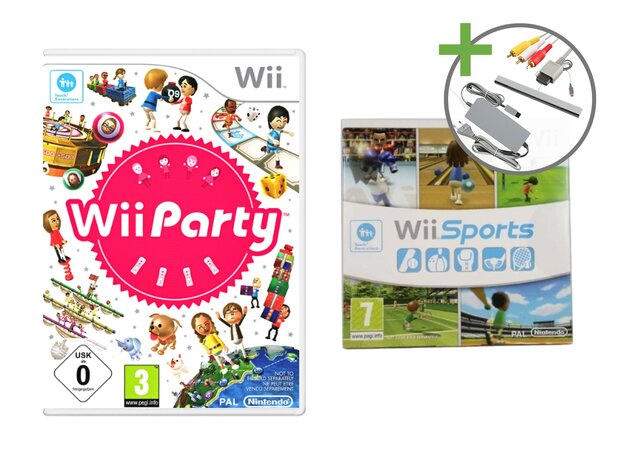 Nintendo Wii Starter Pack - Wii Family Edition [Complete]