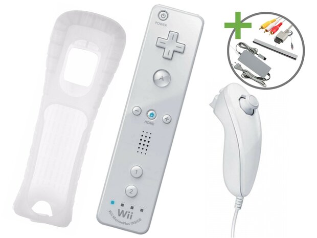 Nintendo Wii Starter Pack - Mario Kart Motion Plus White Edition [Complete]