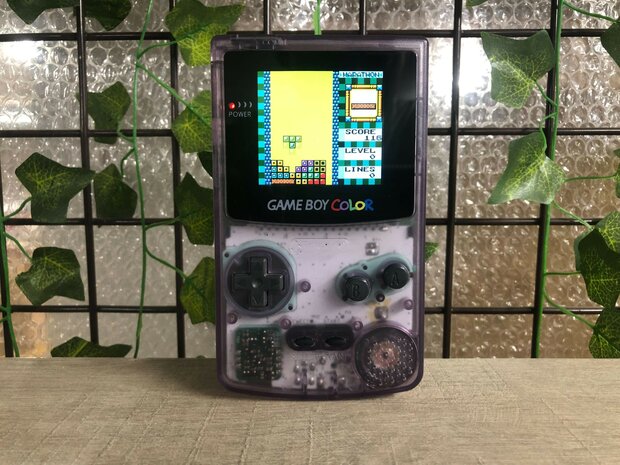 Gameboy Color IPS Transparent Purple Edition