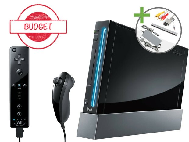 Nintendo Wii Starter Pack - Motion Plus Black Edition - Budget