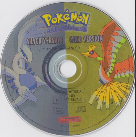 Pokémon Gold And Silver Versions Limited Edition Extra CD (PC)