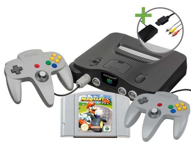 Nintendo 64 Starter Pack - Mario Kart 64 Double Controller Edition