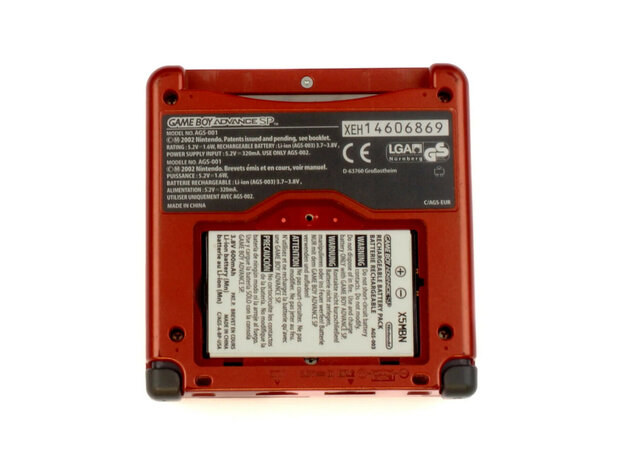 Gameboy Advance SP Red