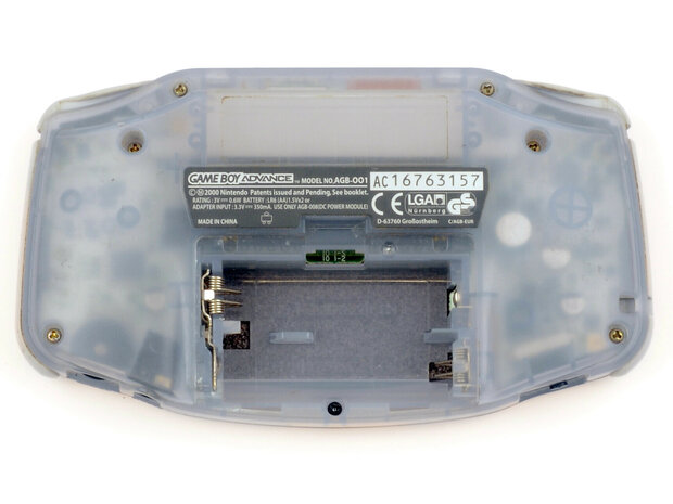 Gameboy Advance Transparent Blue