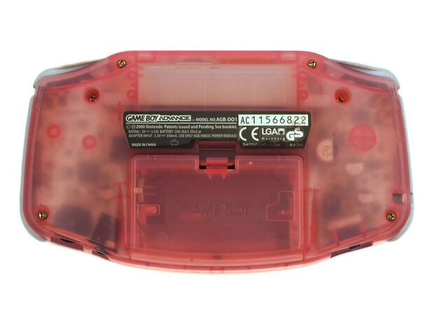 Gameboy Advance Transparent Pink