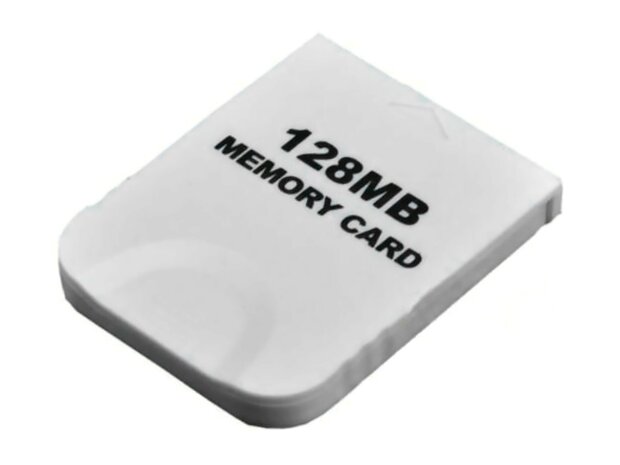 Nieuwe Gamecube Memory Card 128MB - Wit