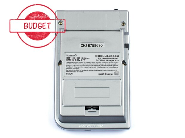 Gameboy Pocket Silver (Black Lens) - Budget