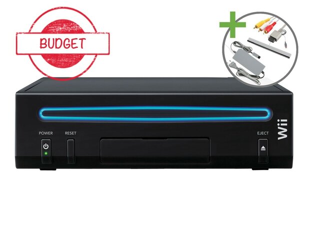 Nintendo Wii Starter Pack - Value Black Edition - Budget
