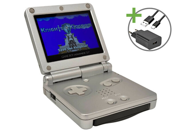 Gameboy Advance SP Silver - USB-C & IPS V5