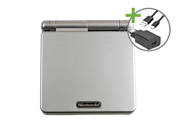 Gameboy Advance SP Silver - USB-C & IPS V5