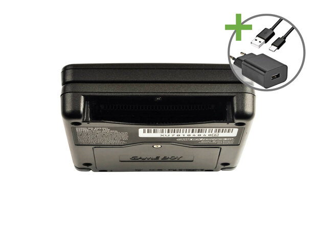Gameboy Advance SP Graphite Black - USB-C & IPS V5