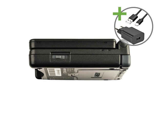 Gameboy Advance SP Graphite Black - USB-C & IPS V5