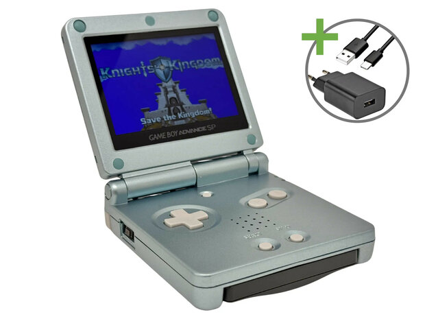 Gameboy Advance SP Lightblue - USB-C & IPS V5