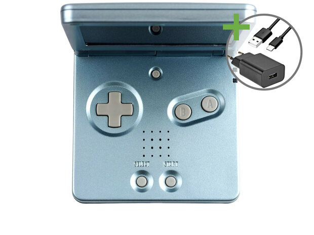 Gameboy Advance SP Lightblue - USB-C & IPS V5