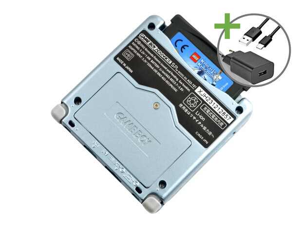 Gameboy Advance SP Lightblue - USB-C & IPS V5