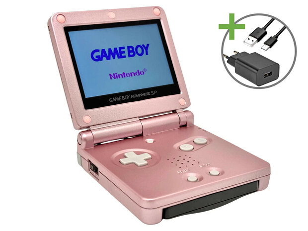 Gameboy Advance SP Pink - USB-C & IPS V5