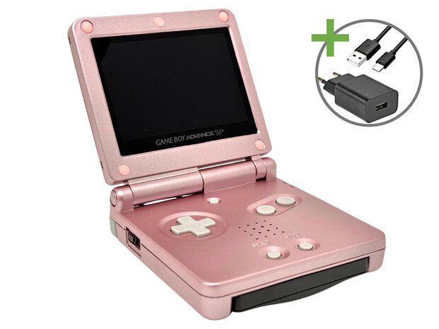 Gameboy Advance SP Pink - USB-C & IPS V5