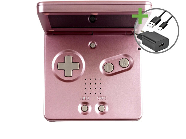 Gameboy Advance SP Pink - USB-C & IPS V5