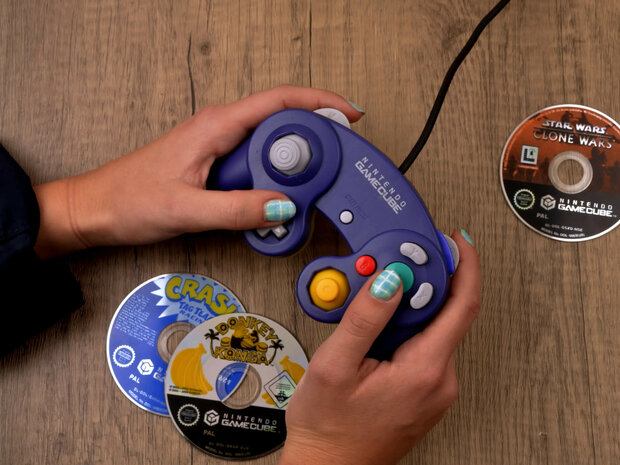 Original Gamecube Controller Crystal Purple