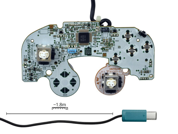 Original Gamecube Controller Emerald Blue