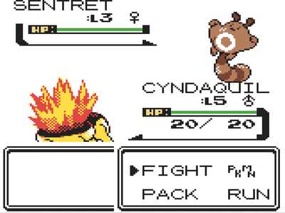 Gameboy Screenshot Pokemon Silver