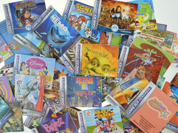 50+ Gameboy Advance Manuals Setje 3 ⭐ Gameboy Advance Manual