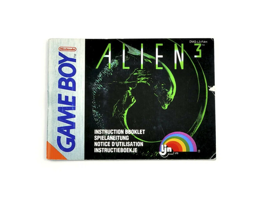 Alien 3 - Manual ⭐ Gameboy Manual - RetroNintendoStore.com