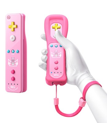 Nintendo Wii Remote Controller Motion Plus Princess Peach Edition