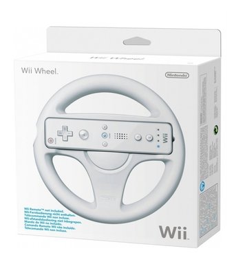 Nintendo Wii Steering Wheel White [BOXED]