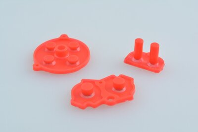 Gameboy Advance Rubber Pads - Red