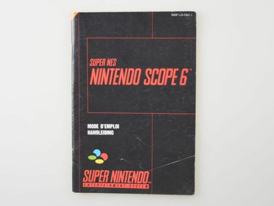 Super NES Nintendo Scope 6 - Manual