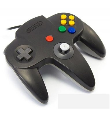 Originele Nintendo 64 Controller - Black-Grey Mario Kart Edition