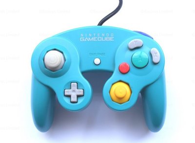 Originele Gamecube Controller Emerald Blue