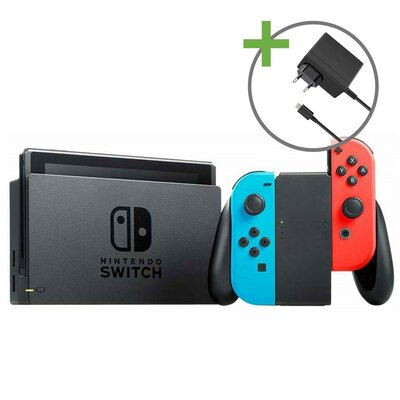 Nintendo Switch Console Starter Pack - Rood/Blauw