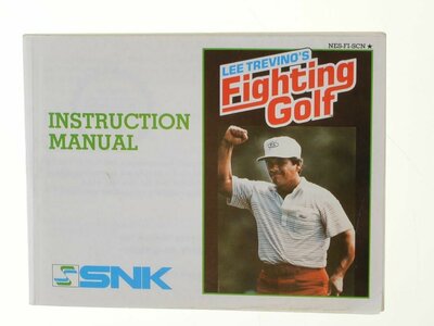 Lee Trevino's: Fighting Golf - Manual