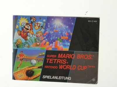 Super Mario Bros + Tetris + World Cup (German) - Manual