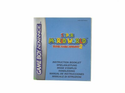 Super Mario Advance 2 - Super Mario World - Manual