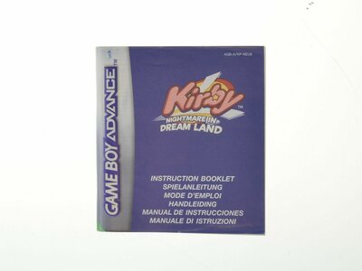 Kirby Nightmare in Dreamland - Manual