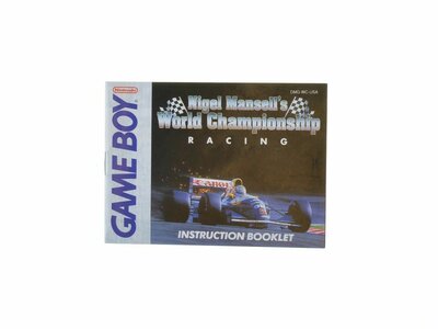 Nigel Mansell's World Championship Racing - Manual