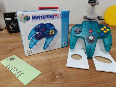 Originele Nintendo 64 Controller Aqua Blue [Complete]