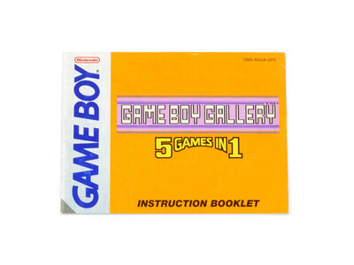 Game Boy Gallery: 5 Games in 1 - Manual