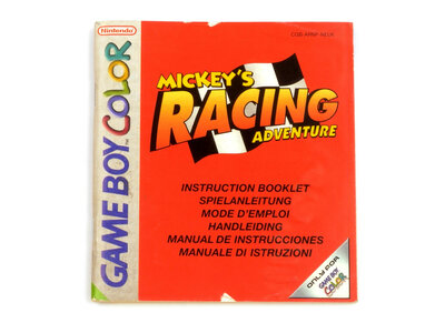Mickey's Racing Adventure - Manual